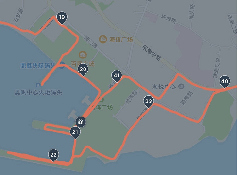 青岛马拉松赛道
