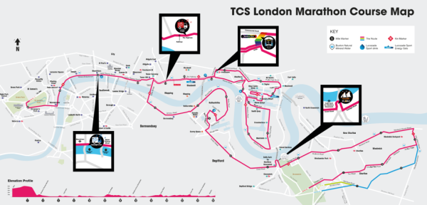 2023伦敦马拉松线路图
