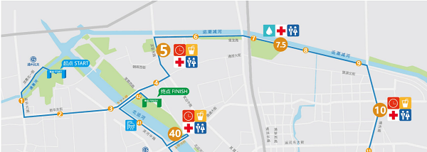 2023北京城市副中心马拉松赛道（部分）